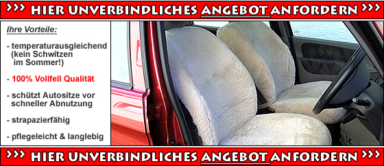 Opel Autositzbezüge aus Lammfell