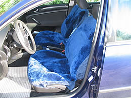 Volkswagen Passat Lammfell blau