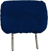 Lammfell Kopfstützenbezug blau