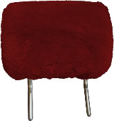 Lammfell Kopfstützenbezug rot