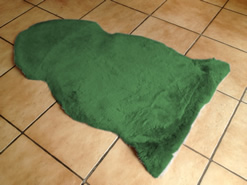 Teppich Lammfell grün
